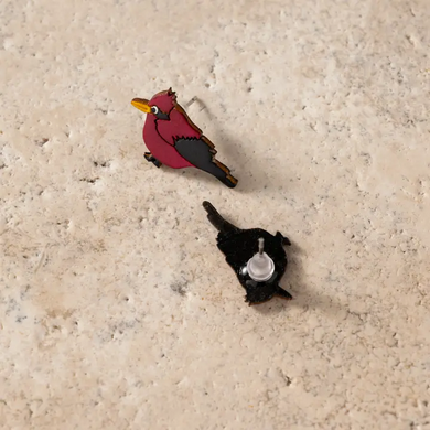 "Carmesi" Cardinal Gourd Earrings