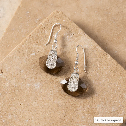 Padak Overlay Glass Earrings