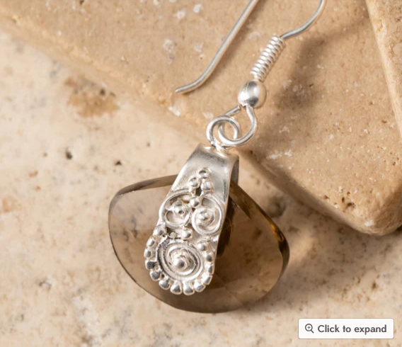Padak Overlay Glass Earrings