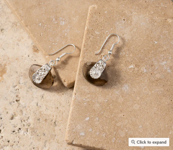 Padak Overlay Glass Earrings