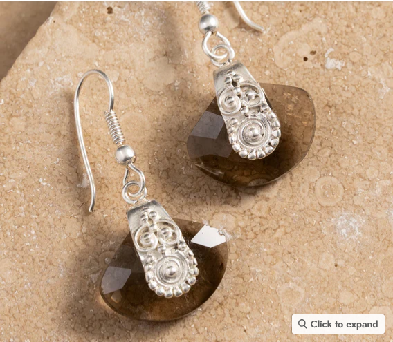 Padak Overlay Glass Earrings