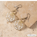"Vaso" Glass Bead Teardrop Earrings
