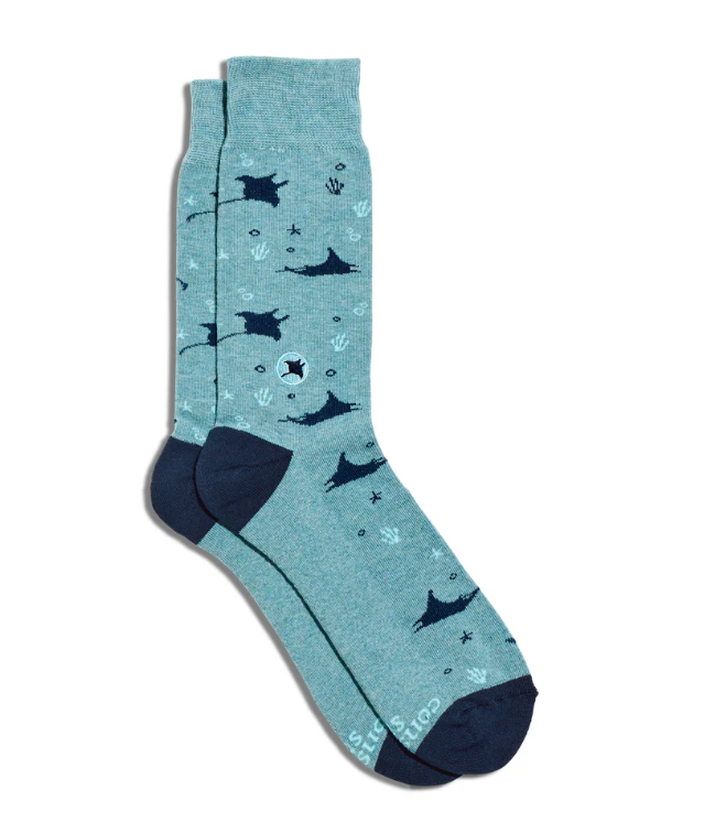 Socks That Save Manta Rays, Medium