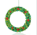 Quilled Paper Holly Wreath