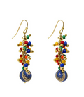 Confetti Kantha Cluster Earrings