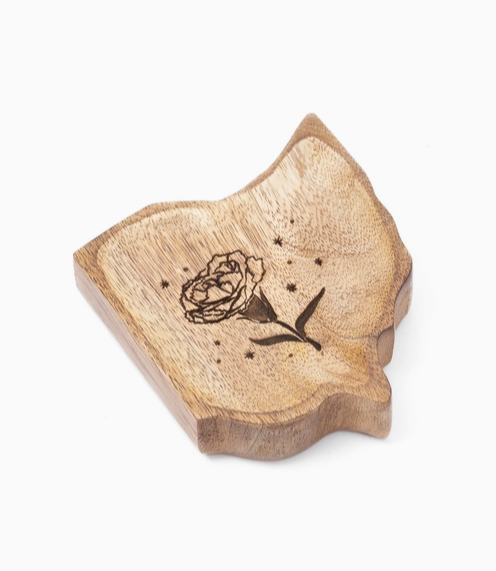 Ohio State Flower Trinket Dish