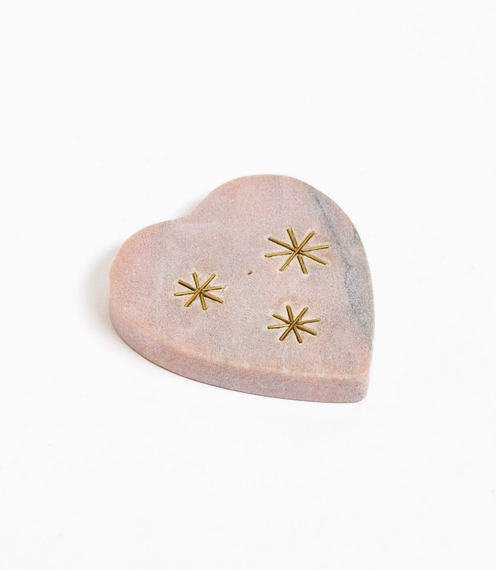 Jaipuri Heart Marble Incense Holder