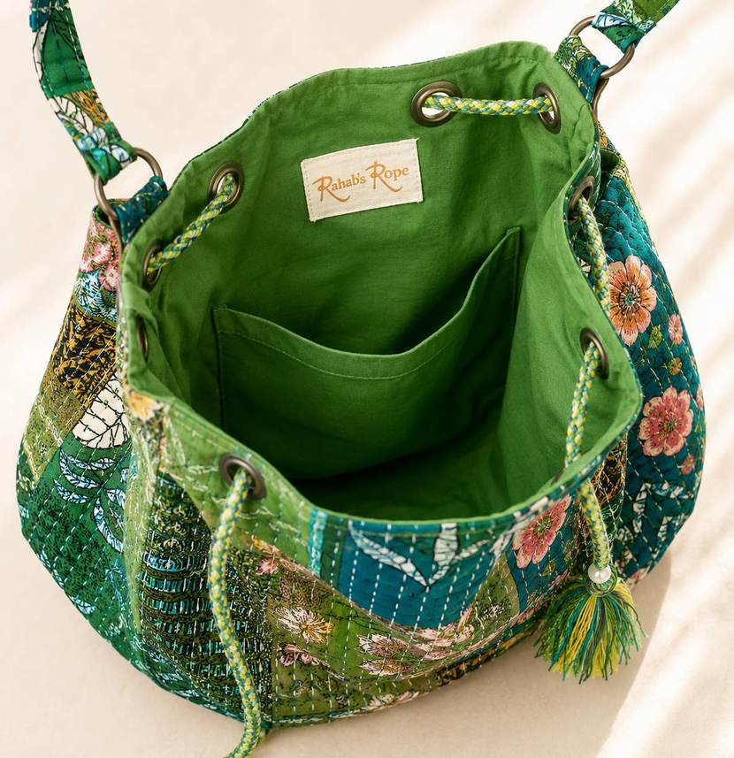 Verdant Wonder Patchwork Bag