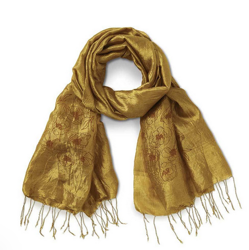 Silk Wildflower Scarf