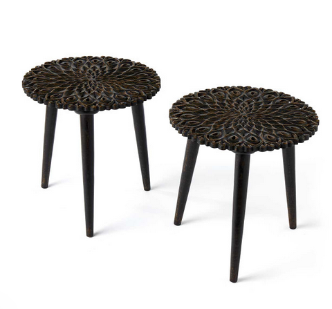 Carved Side Table