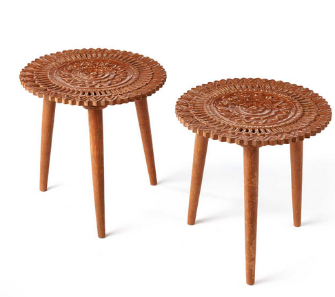 Carved Side Table