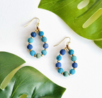 Earring, Kantha Teardrop Assorted