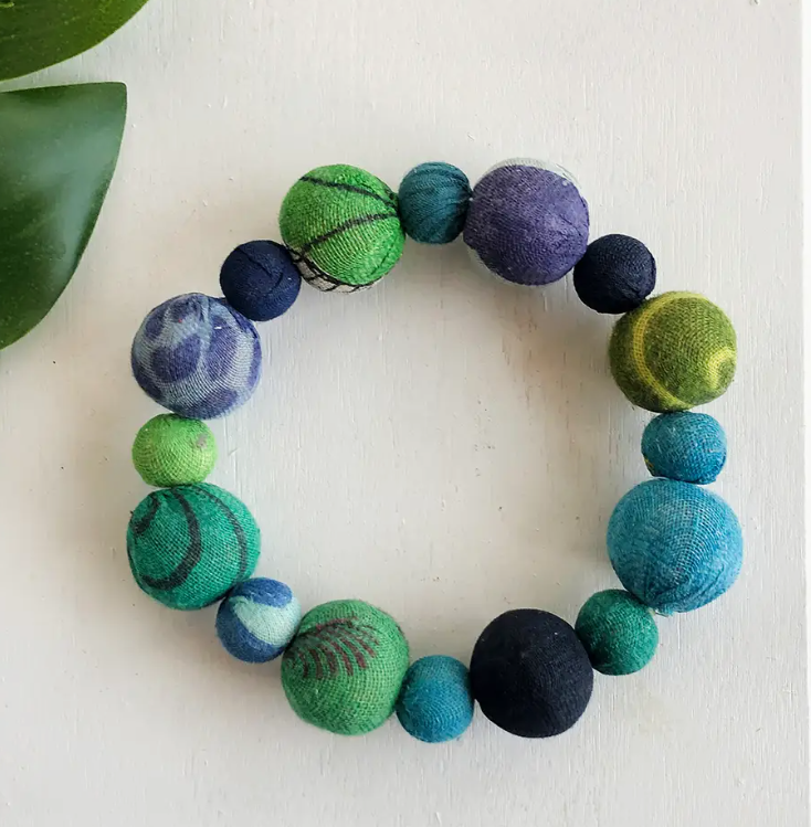 Bracelet, Kantha Bauble