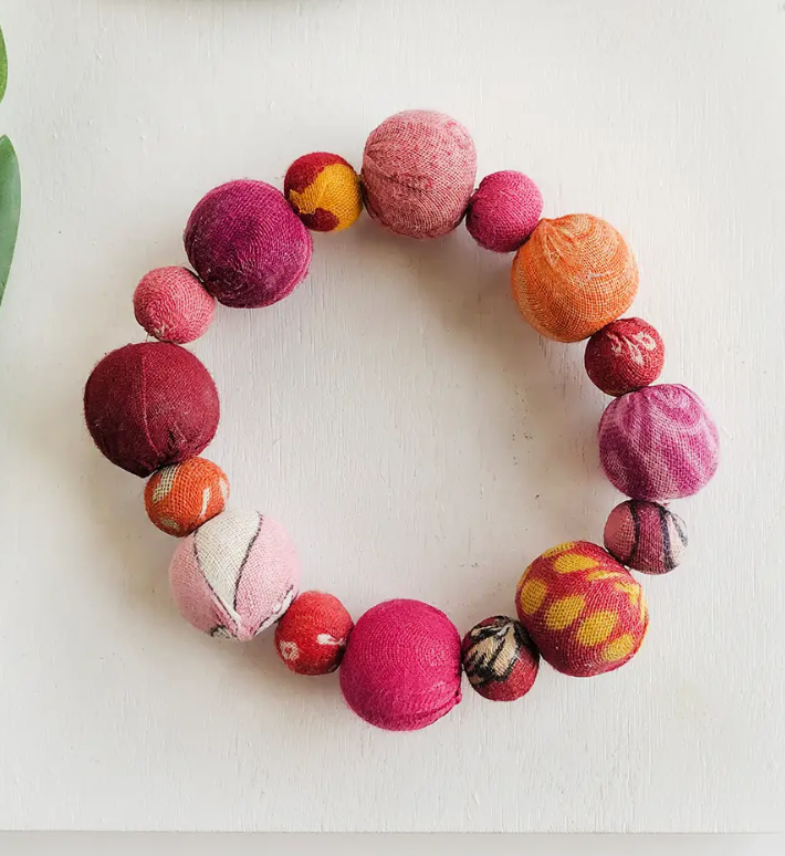 Bracelet, Kantha Bauble