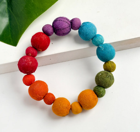 Bracelet, Kantha Bauble