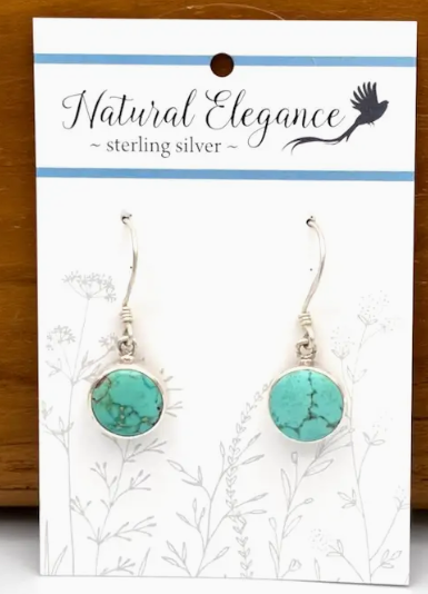 Sterling Silver Dangle Earrings, Assorted Gemstone