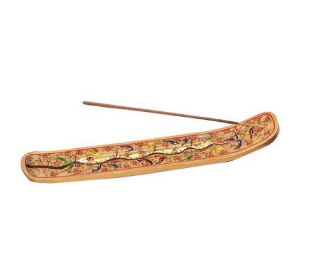 Incense Holder, Painted Wood, Assorted