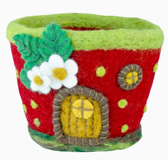 Felted Garden Planter/Basket, Assorted Designs