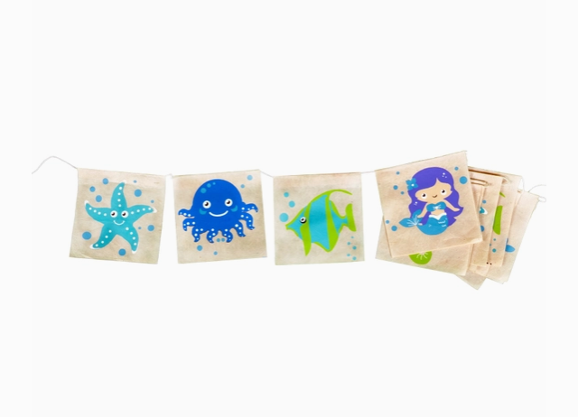 Eco-Paper Garland, "Ocean Friends"