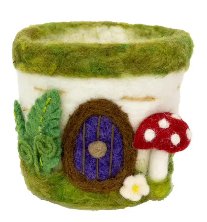 Felted Garden Planter/Basket, Assorted Designs