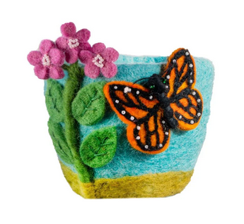 Felted Garden Planter/Basket, Assorted Designs