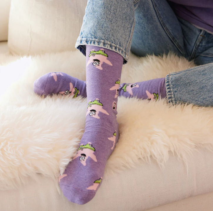 Socks That Protect Oceans, Small - Spongebob Characters