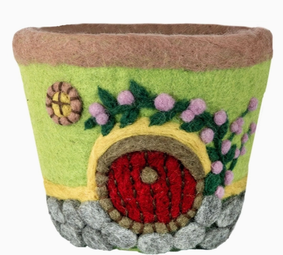 Felted Garden Planter/Basket, Assorted Designs