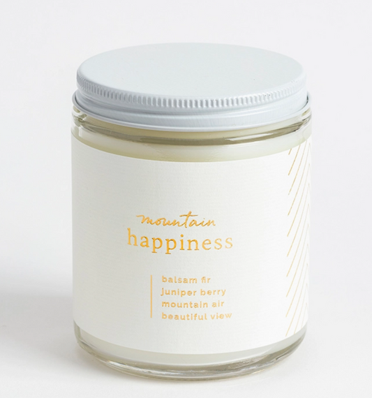 Glass Jar Candle, "Happiness" Collection