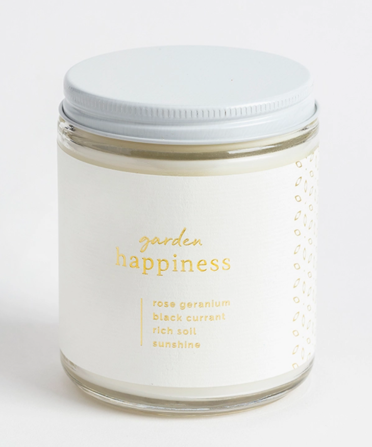 Glass Jar Candle, "Happiness" Collection