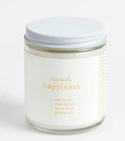 Glass Jar Candle, "Happiness" Collection