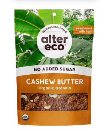 Organic Granola, Cashew Butter