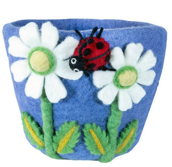 Felted Garden Planter/Basket, Assorted Designs