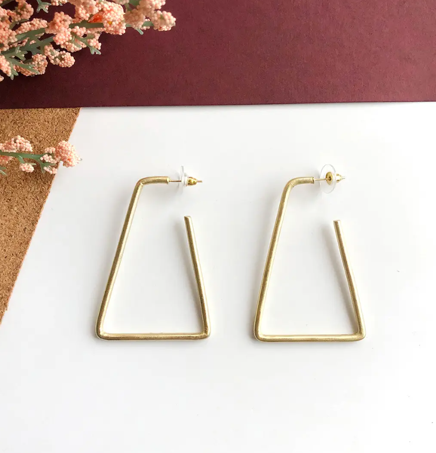 Earrings, "Isosceles Hoops"