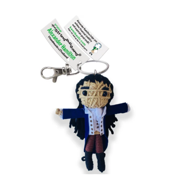 Keychain String Doll, "Alexander Hamilton"