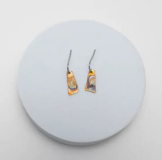 Earrings, "Copper Harbor"