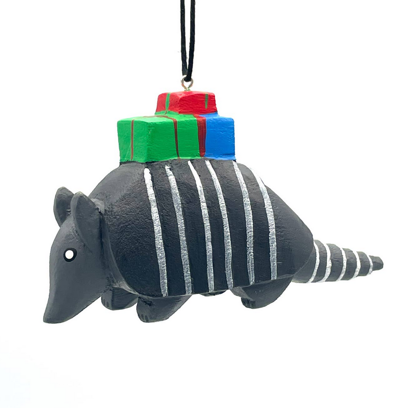 Armadillo Balsa Ornament