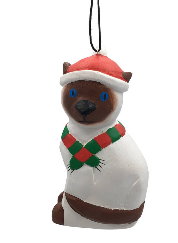 Siamese Cat Balsa Ornament