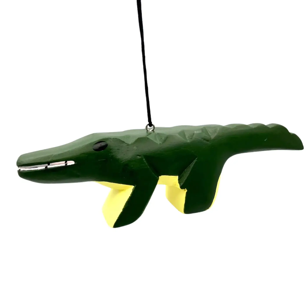 Alligator Balsa Ornament