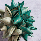Ornament, Green Folded Palm Leaf "Supernova"