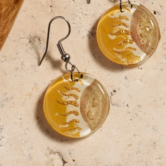 Glass "Verano Sunrise" Earrings
