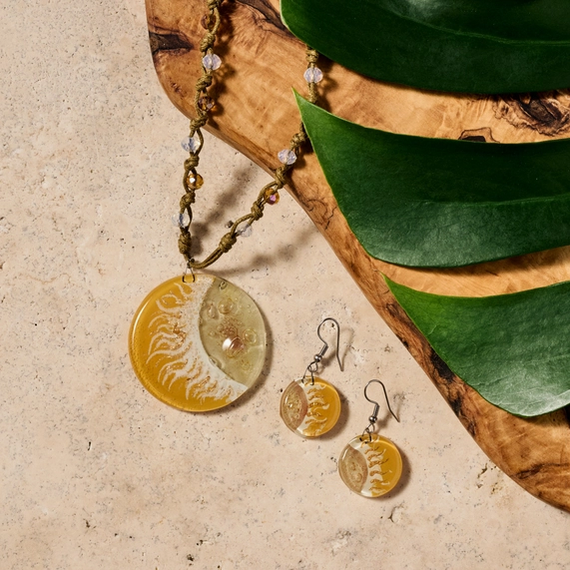 Glass "Verano Sunrise" Earrings