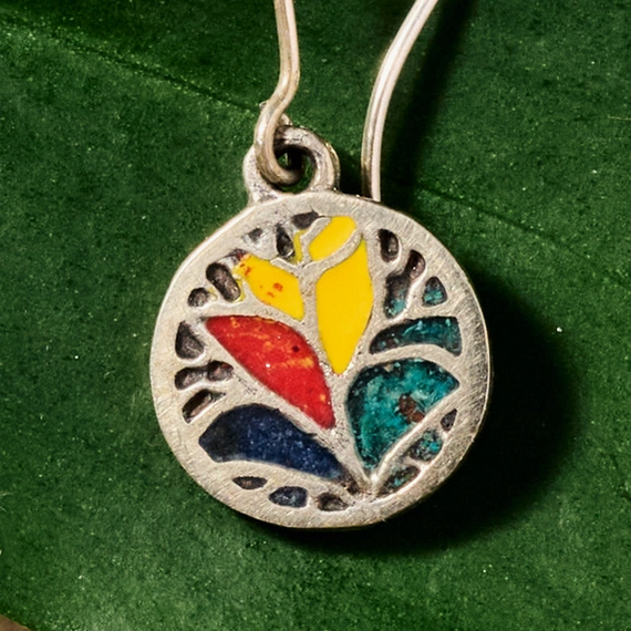 Silver "Bosque Colorscape" Earrings