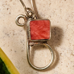 "Chala" Red  Spondylus Shell Earrings