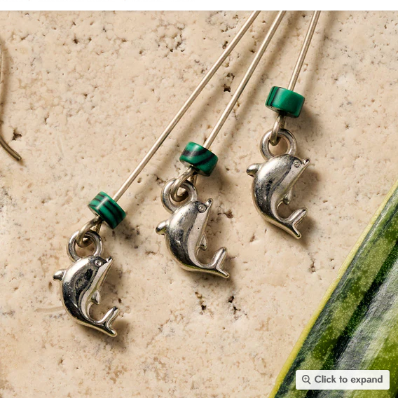 "Mancora Dolphin" Dangle Earrings