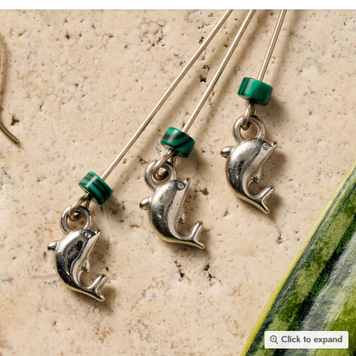 "Mancora Dolphin" Dangle Earrings