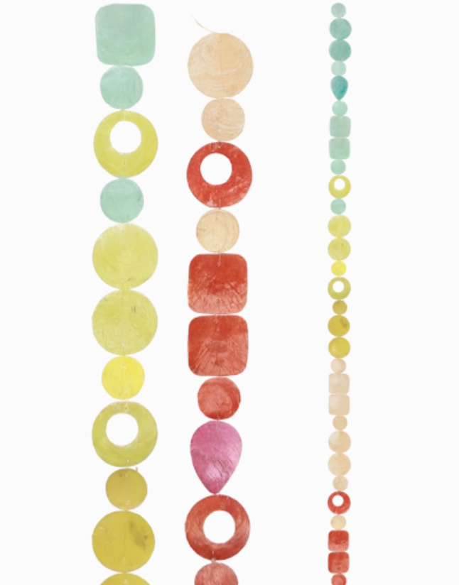 Capiz Strand, Assorted Colors