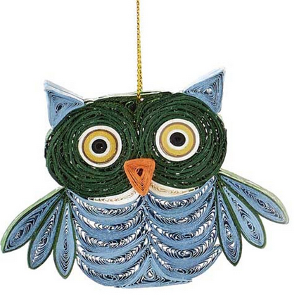 Quilled Ornament, Owl