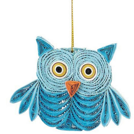 Quilled Ornament, Owl