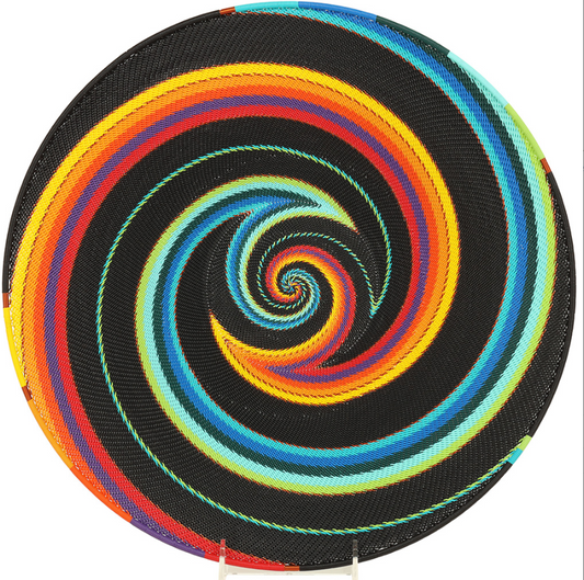 Extra Large Shallow Bowl "Master Weave" Zulu Wire Basket