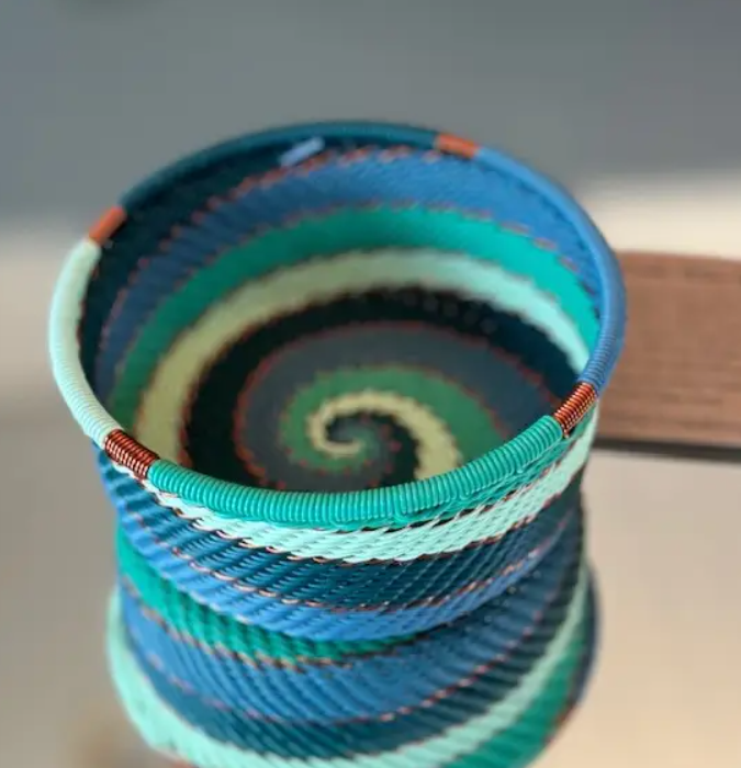 "Tuna Can" Zulu Wire Basket, Assorted Colors